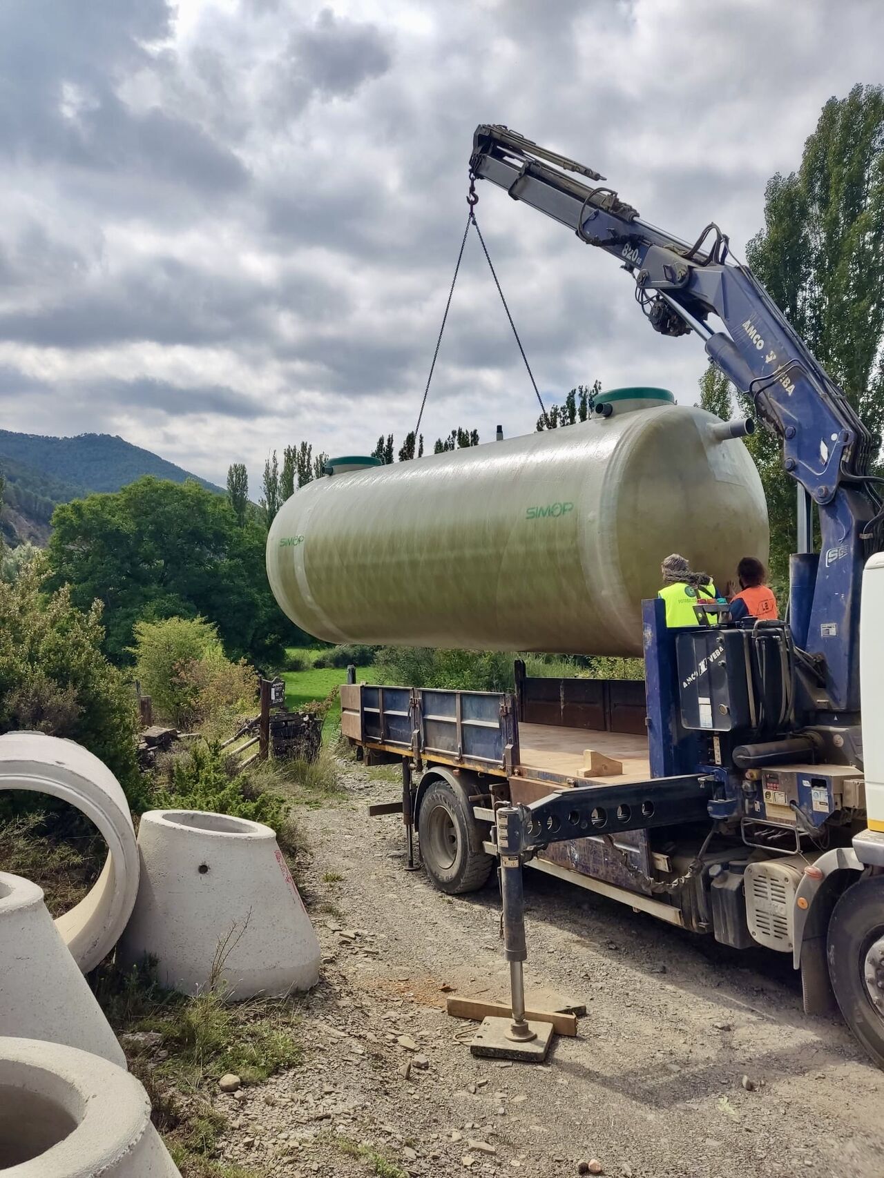 Instalamos una depuradora de oxidación total en pleno corazón del Pirineo Aragonés